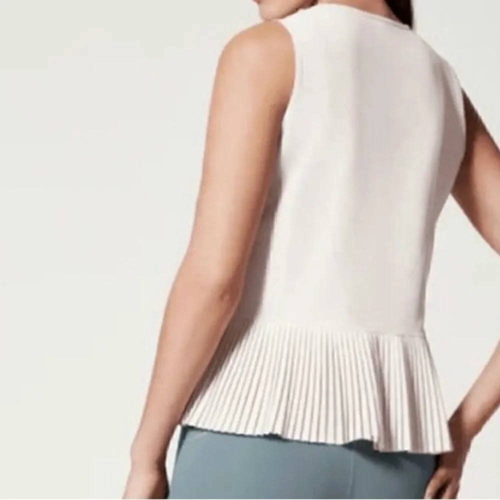 Spanx yes pleats gray tank NWT size M